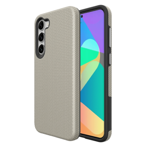 Triangle Shockproof Case with Anti Slip Grains for Samsung Galaxy S22 Plus - Golden